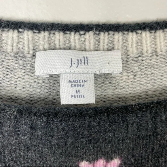 J Jill Enchanted florals sweater MP - Picture 5 of 7